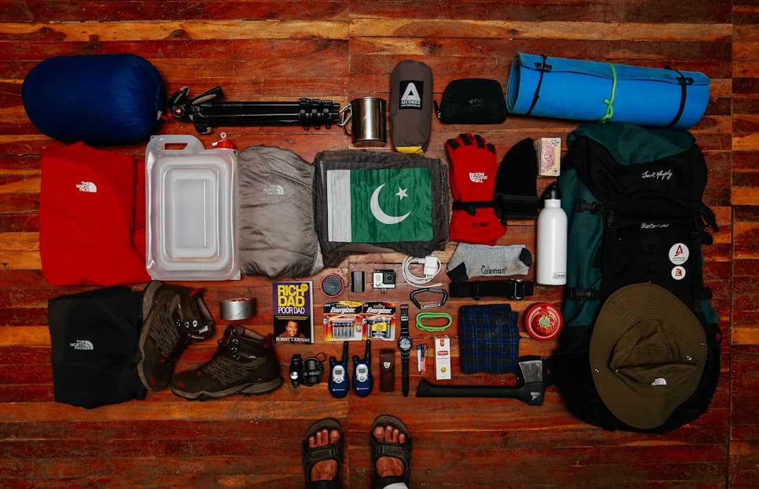 Curated everyday products arranged on a table