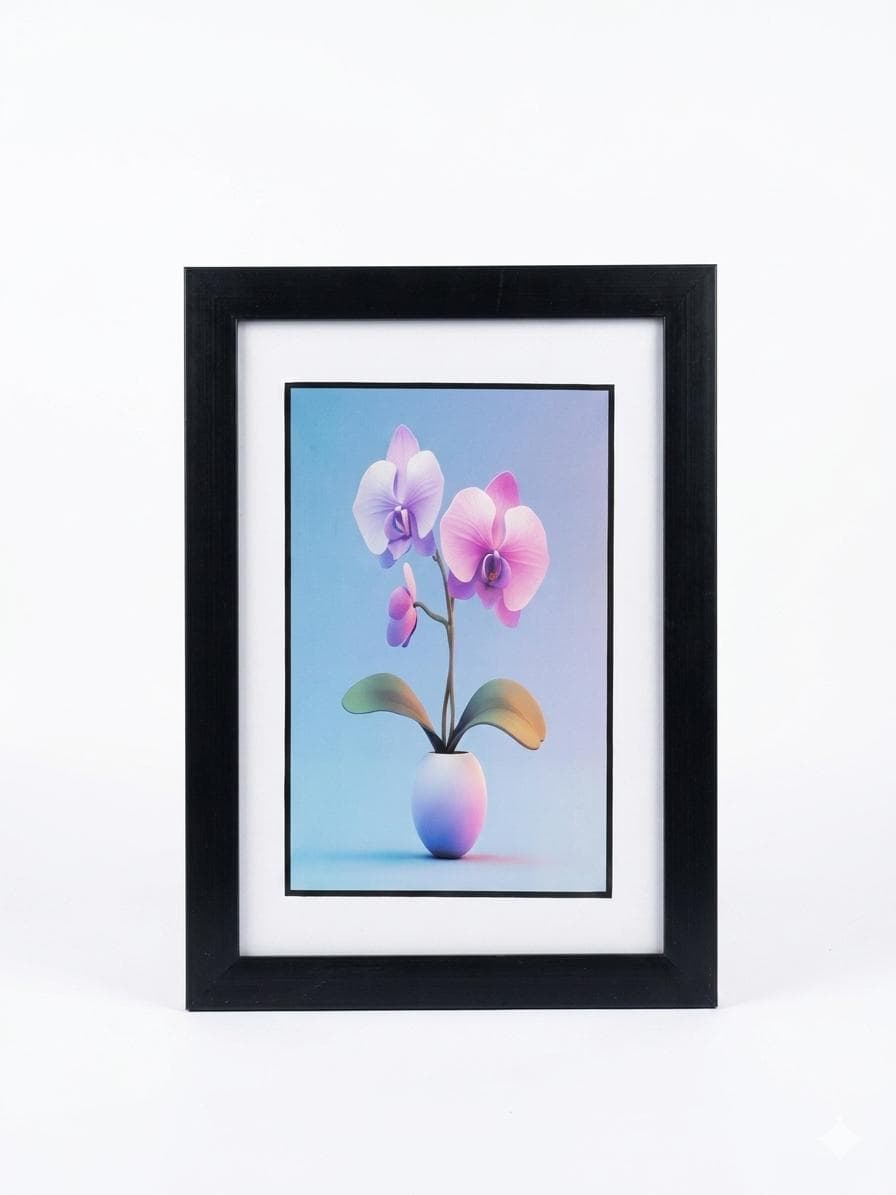 Framed Orchid Art Work