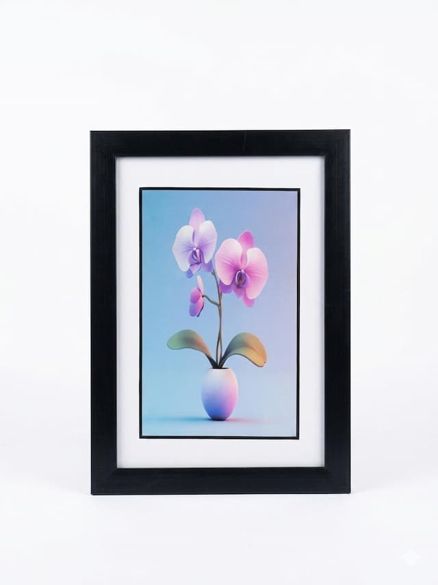 Framed Orchid Art Work